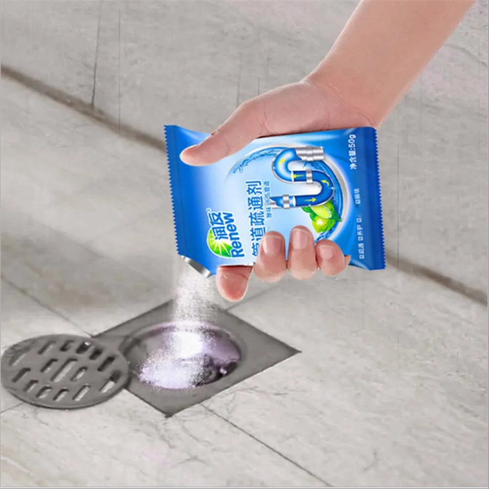 Strong Drain Cleaners Pipe Dredging Agent Kitchen Water Piping Sewer Toilet Closes Tool Cleaning Deodorant Dredge Sink