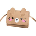Children's Mini Handbags Hot Sale Princess Baby Girls PU Leather Small Shoulder Crossbody Bags Cute Kids Coin Purse Wallet