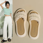 Women Fashion One Band Slippers Summer New Arrival Minimalist Versatile Lightweight Daily Outdoor Beach Sandals