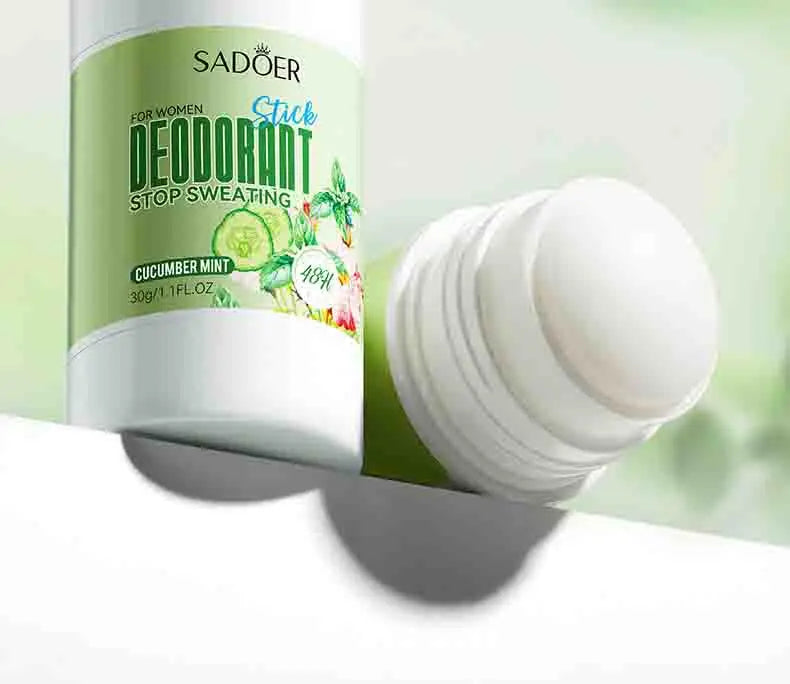 SADOER Women Anti Sweat Deodorant Roller Sweaty Body Armpits Underarm Neck Reduces Odor Skin Care
