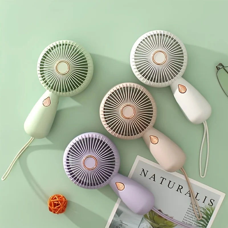 Hand Holding Fan Small USB Mini Handheld Small Fan Portable Portable Silent Office Desk Student On Dormitory Charging Outdoor