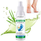 120ml Foot Deodorization Spray Removal Odor with Tea Odor Foot Foot Feet Moisturize Deodorant Spray Drying Tree Oil Sanitiz