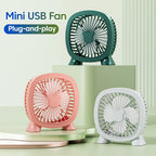 Portable Summer Mini Electric Fan For Home Office School Outdoor Camping Travel USB Direct Plug In Silent Handheld esktop Fan