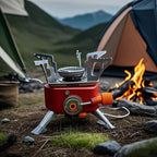 Foldable Portable Windproof Camping Stove - For Outdoor Adventures, Hiking & Picnics