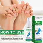 120ml Foot Deodorization Spray Removal Odor with Tea Odor Foot Foot Feet Moisturize Deodorant Spray Drying Tree Oil Sanitiz