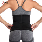 Qtree Waist Trainer Plus Size for Women Sports Girdle Corset Slimming Belly Body Shaper Sweat Trimmer Belt Slimmer Weight Loss