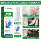 120ml Foot Deodorization Spray Removal Odor with Tea Odor Foot Foot Feet Moisturize Deodorant Spray Drying Tree Oil Sanitiz