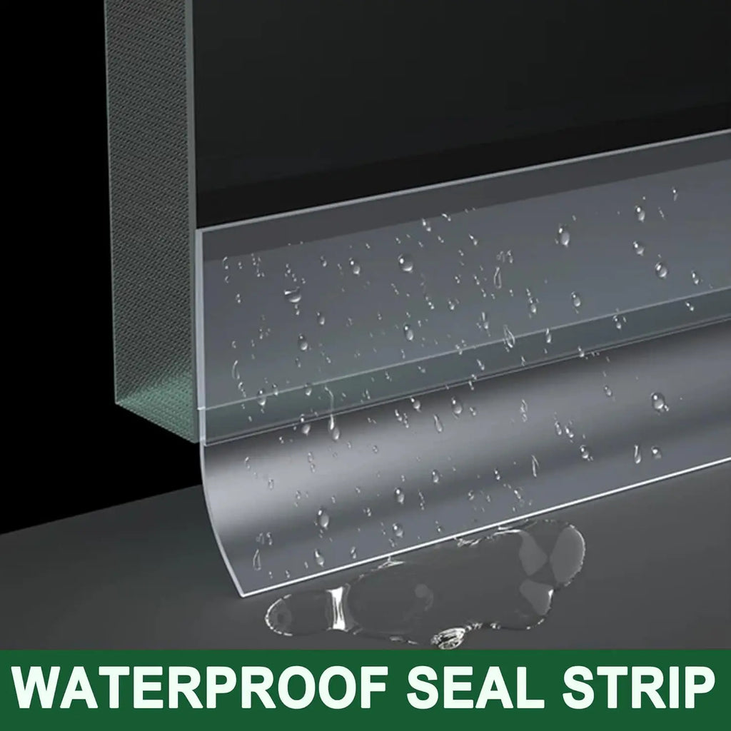 Sealing strips, dust-proof and sound-insulating silicone anti-collision and weatherproof strips, are used for shower door gaps