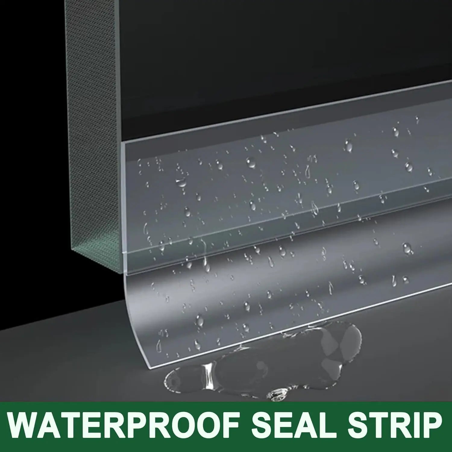 Sealing strips, dust-proof and sound-insulating silicone anti-collision and weatherproof strips, are used for shower door gaps