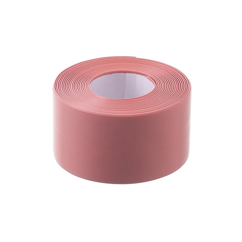 1 roll of waterproof and mold proof toilet sealing strip, kitchen bathroom self-adhesive sealing tape, bathroom waterproof tape
