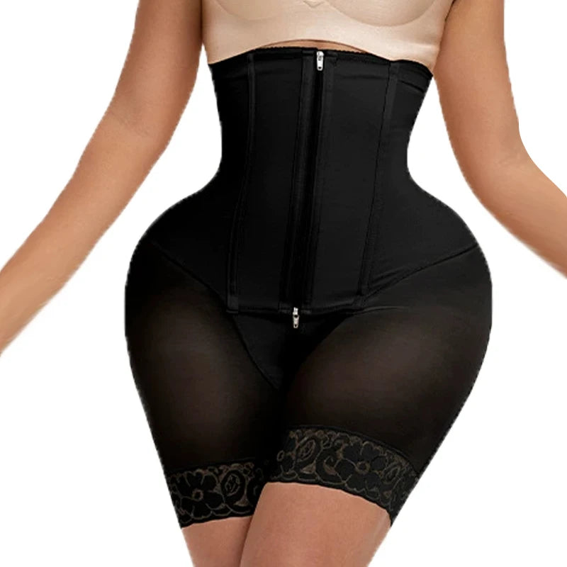Women Waist Trainer Colombiana Fajas Shapewear Women Waist Traine Butt Lifter Slim BBL Shorts Tummy Control Bandage Panties