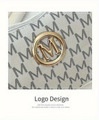 Vintage Underarm Bag for Teenager Letter Print Crossbody Small Square Bag with Chain Shoulder Handbag Adjustable Crossbody Strap