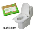 Disposable Toilet Seat Covers Flushable Disposable Toilet Covers Soluble Water Toilet Paper for Travel Camping Hotel Bathroom