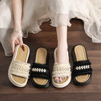 Women Fashion One Band Slippers Summer New Arrival Minimalist Versatile Lightweight Daily Outdoor Beach Sandals