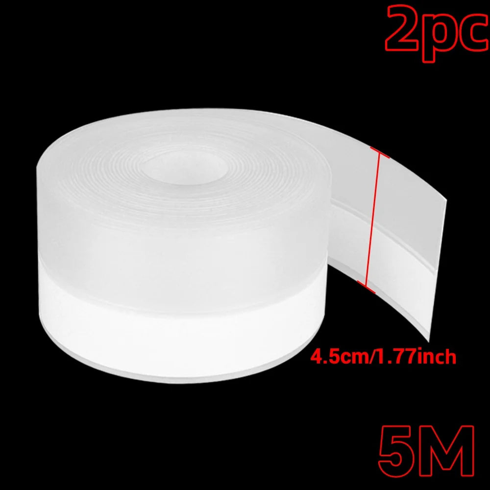 Sealing strips, dust-proof and sound-insulating silicone anti-collision and weatherproof strips, are used for shower door gaps