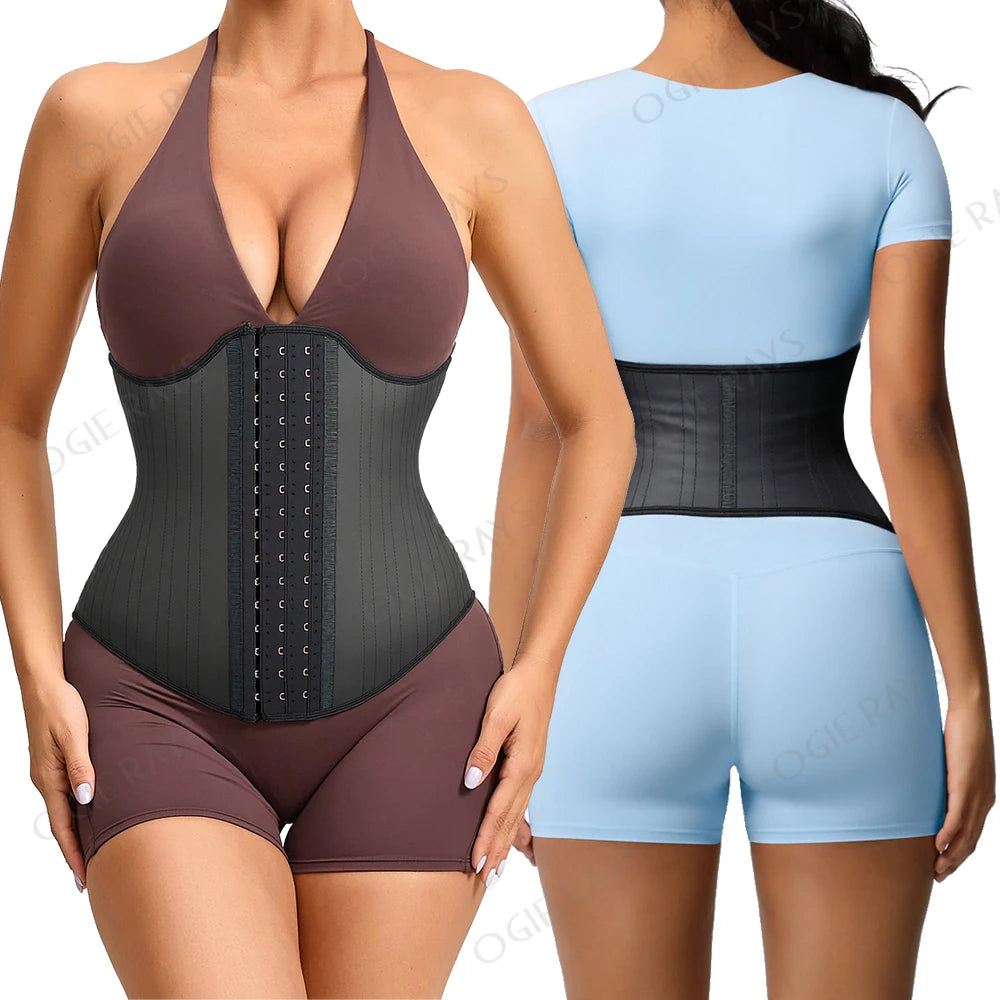 Waist Trainer Corset Belt Female Modeling Strap Slimming Body Chest Binders Waistband Latex Girdles Shapers Sculpting Sheath