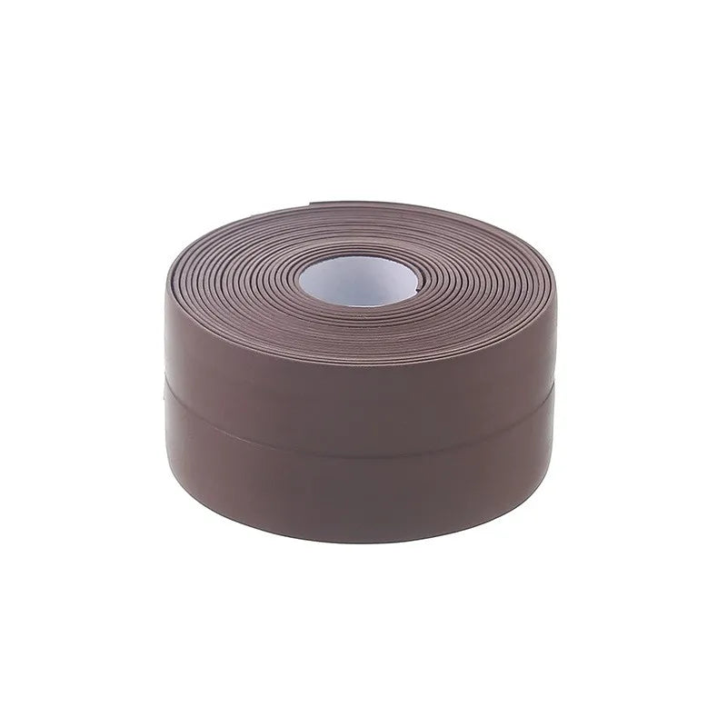 1 roll of waterproof and mold proof toilet sealing strip, kitchen bathroom self-adhesive sealing tape, bathroom waterproof tape