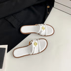 Women's Slippers2026New summer women's shoes for outdoor wear, soft-soled fashionable flat slippers for women