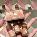 3Pcs Set Colored Tint Lip Balm Moisturizing Repair Nutrition Lip Care Reduce Lip Lines Non-Sticky Clear Lipstick Kit Cosmetics