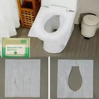 Disposable Toilet Seat Covers Flushable Disposable Toilet Covers Soluble Water Toilet Paper for Travel Camping Hotel Bathroom