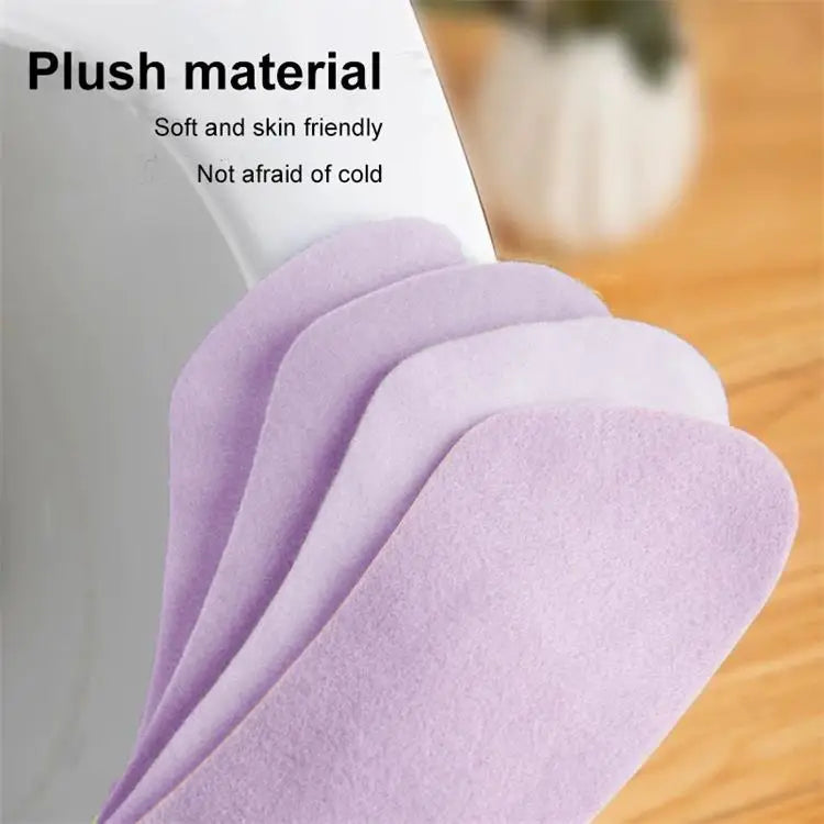 Purpe Reuseable Soft Toilet Seat Cover New Useful Toilet Mat Seat Cover Pad Washroom Warm Washable Health Sticky Household