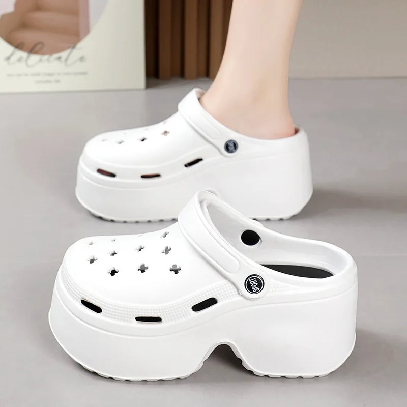 Women Slippers Diy Garden Shoes Non Slip Woman Sandals Beach Orginal Platform Slides Fashion Summer Bedroom Comfortable Solid