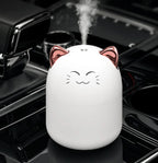 250ml New Desktop Humidifier With Colorful Atmosphere Light Cold Mist Aroma Diffuser Home Bedroom Humidifier Purifies