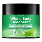 GSWP Mint Deodorant Balm for the Whole Body: Fresh scent, 72-hour odor control, refreshing texture.50g/100g