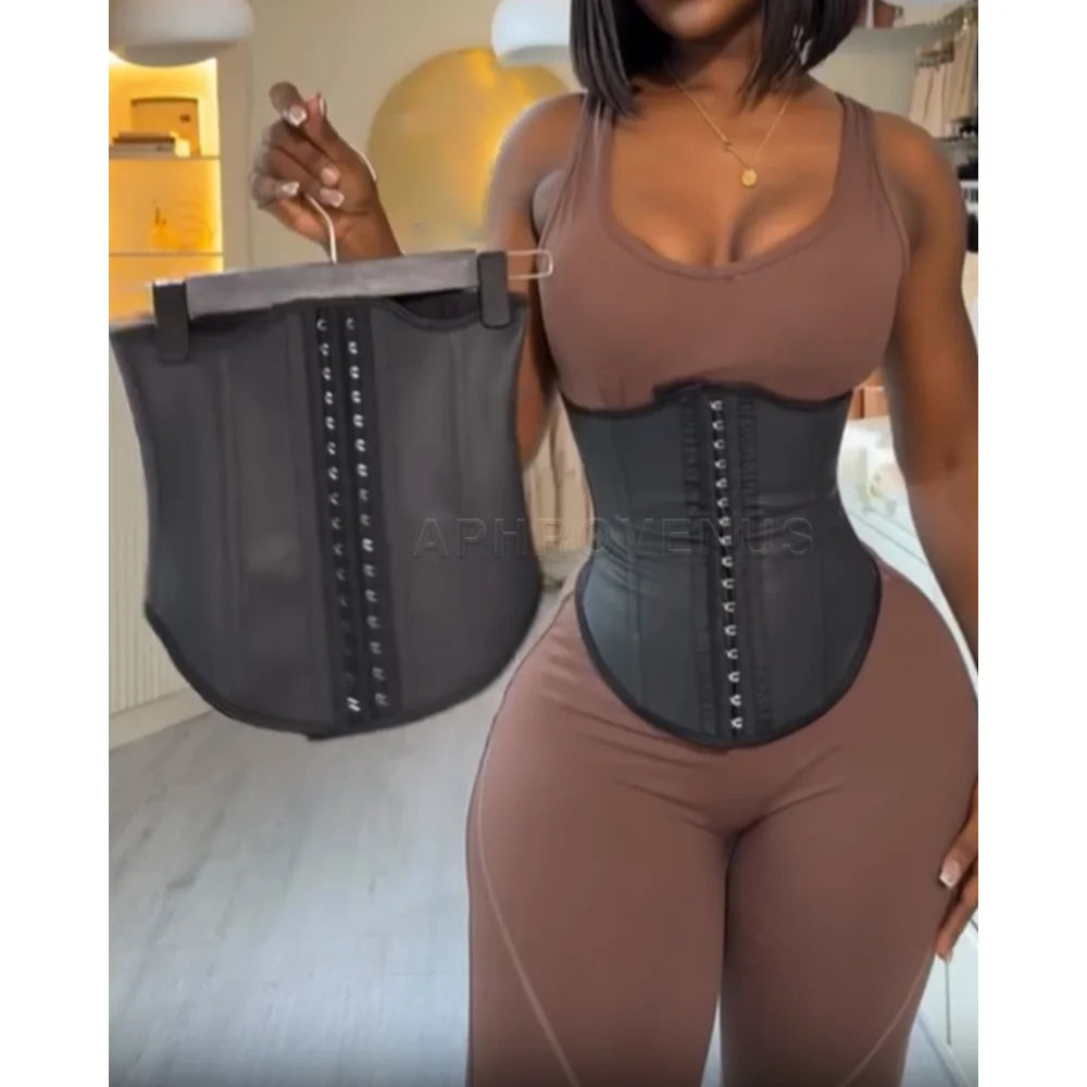 Waist Trainer Faux Leather Slimming Belt Tummy Control Body Shaper Trimmer Slimming Girdle for Women Weight Loss Shapewear