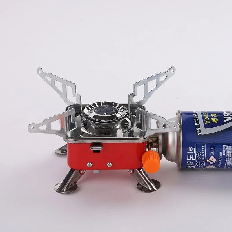 Foldable Portable Windproof Camping Stove - For Outdoor Adventures, Hiking & Picnics
