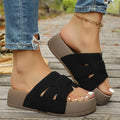 Smile Women Slippers Retro Trend With Buckle Slippers Summer Casual Women Shoes Comfortable Beach Slippers Round-headed Slippers