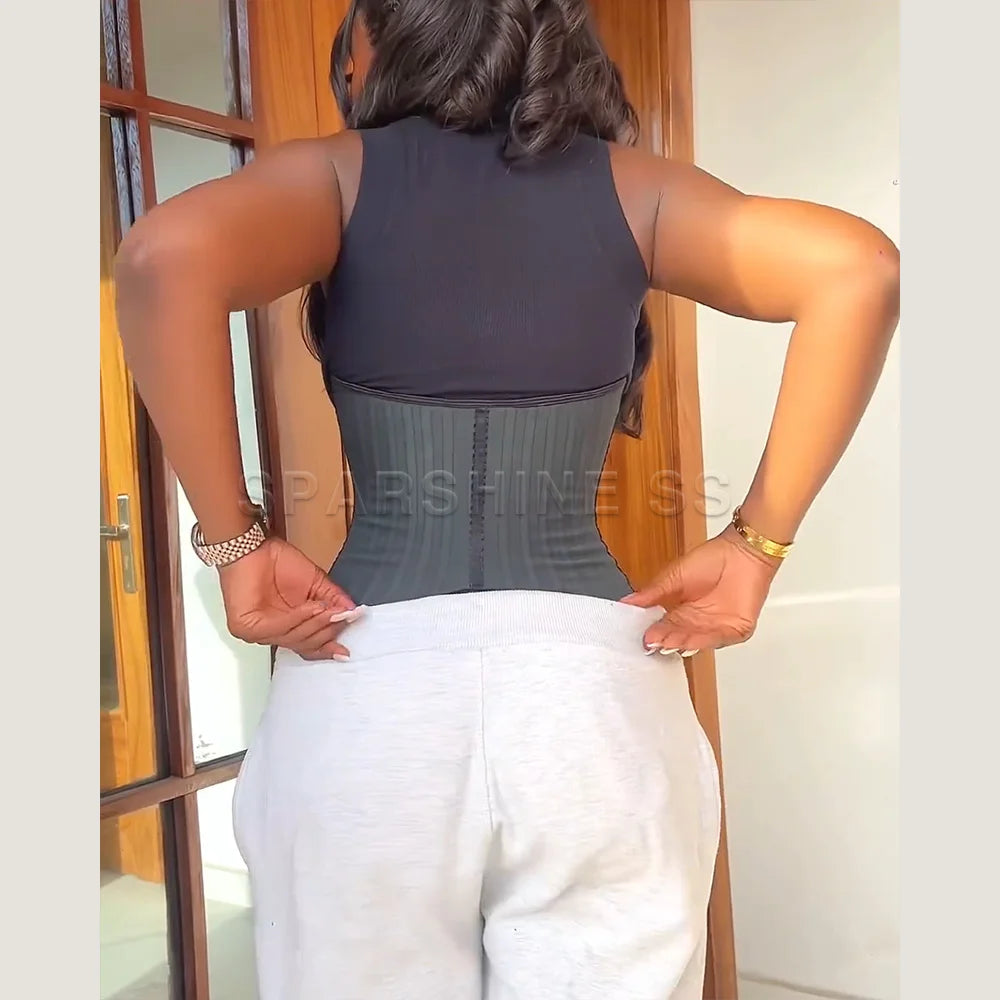Colombianas Waist Trainer for Women High Compression Hourglass Waist Slimming Girdles Corset Body Shaper Postpartum Recovery