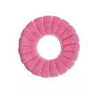 1 piece of washable bathroom toilet seat cover, a thick and soft knitted toilet seat cushion with handle, toilet seat cover