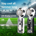 2026 New Portable Handheld Fan, Foldable Transparent Mech Fan, Violent Wind, Ice Cooling, USB Rechargeable Personal Fan