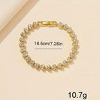 2pcs and 1pcs Elegant Crystal Watch Stainless Steel Fashion Simple Luxury Full Crystal Bracelet Quartz Watch