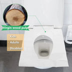 Disposable Toilet Seat Covers Flushable Disposable Toilet Covers Soluble Water Toilet Paper for Travel Camping Hotel Bathroom