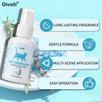 Pet Deodorizing Spray Long Lasting Fragrance Eliminates Body Odor Natural Formula for Dogs Cats 60ml Portable Grooming Care