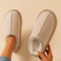 Winter Women's Slippers Boots Fashion Fuzzy Fur Anti-slip Soft Sole Outdoor Indoor Warm Comfort Men Plush Houseshoes Couple