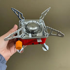 Foldable Portable Windproof Camping Stove - For Outdoor Adventures, Hiking & Picnics