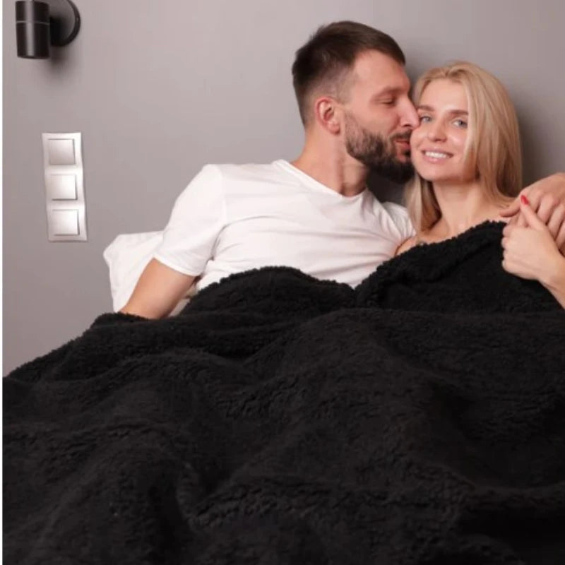 Hot Waterproof Blanket Couple Winter Warm Cozy Long Blanket-Thickened Oversized Blanket 100% Stain Resistant-Blanket