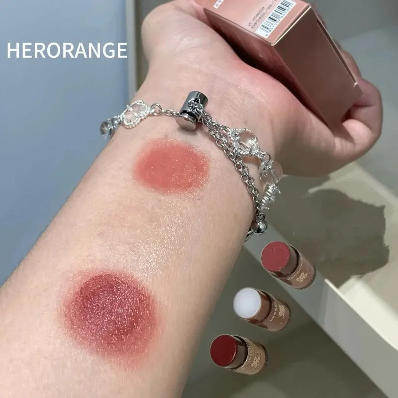 3Pcs Set Colored Tint Lip Balm Moisturizing Repair Nutrition Lip Care Reduce Lip Lines Non-Sticky Clear Lipstick Kit Cosmetics