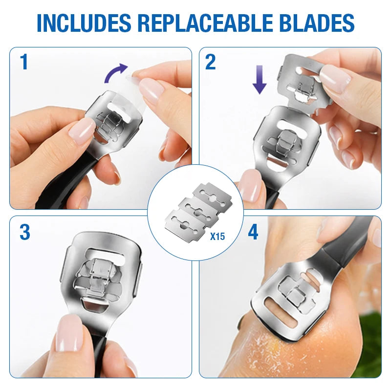 40-Piece Professional Pedicure Kit, Pedicure Tools Finger Foot Rasp Foot Dead Skin Remover for Home & Salon Care Nail Clippers ﻿