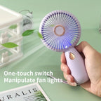 Hand Holding Fan Small USB Mini Handheld Small Fan Portable Portable Silent Office Desk Student On Dormitory Charging Outdoor