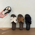 2026 New Women's Fashion Slippers Classic Summer Non-slip Causal Shoes for Ladies Outdoor Breathable Women Open-toe Flat Slipper