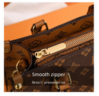Elegant Ladies Handbag Retro Printed Crossbody Bag for Women Luxury Designer Leather Material Messenger Handbag for Travel