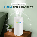 600ml Air Humidifier Essential Oil Aromatherapy Cool Mist Maker Double Spray 7 Color Lights Rechargeable Purifier Home Office