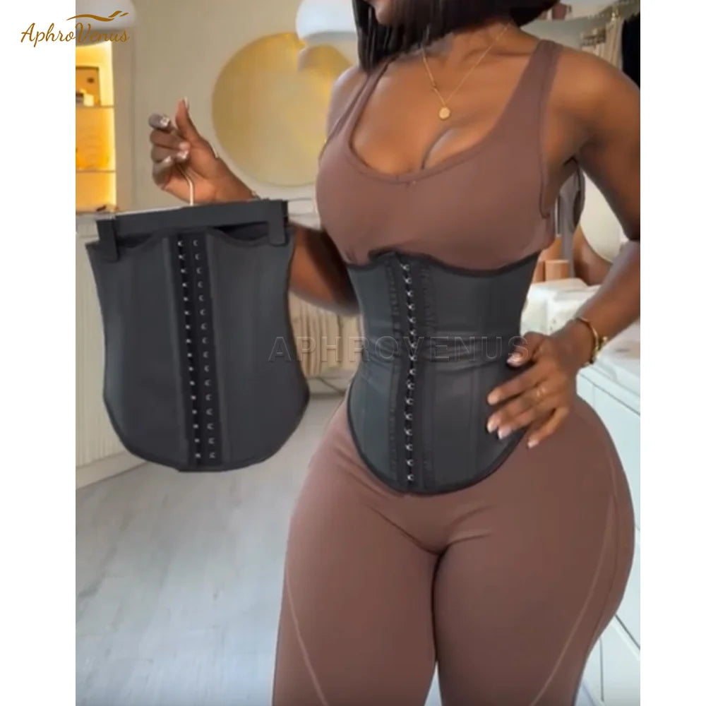 Waist Trainer Faux Leather Slimming Belt Tummy Control Body Shaper Trimmer Slimming Girdle for Women Weight Loss Shapewear