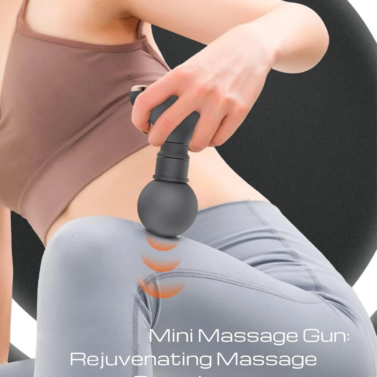 Electric mini massager, pocket fascia gun, muscle neck and waist massage tool, vibration massage, can relax the whole body